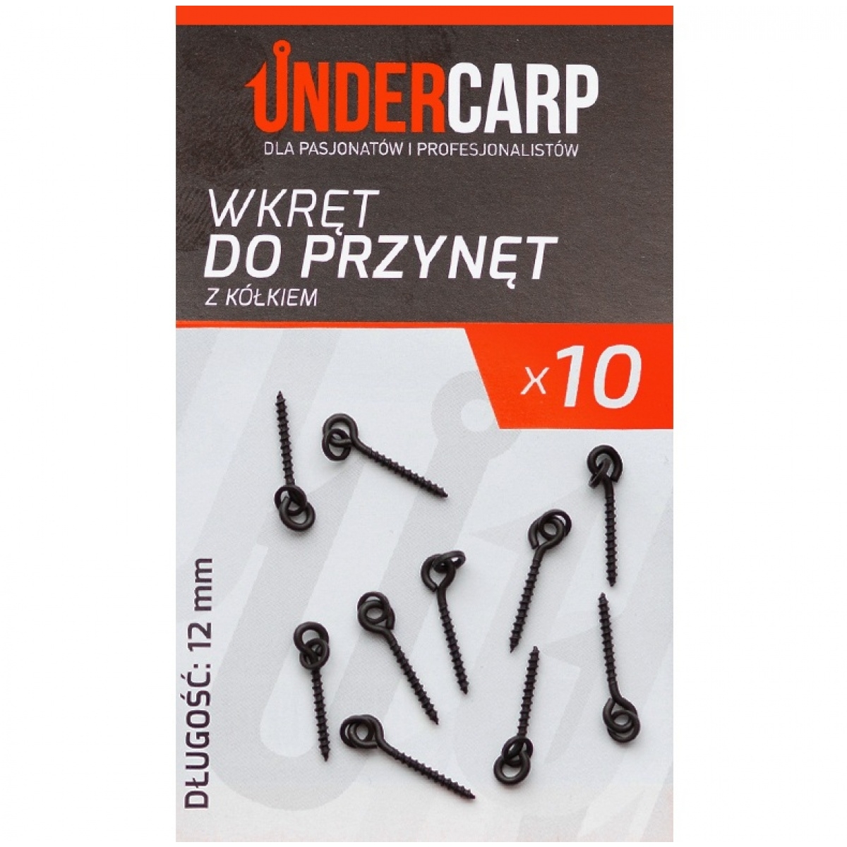 UnderCarp - Wkręt Do Przynęt z Kółkiemrozmiar 12mm - MPN: UC437 - EAN: 5902721605302