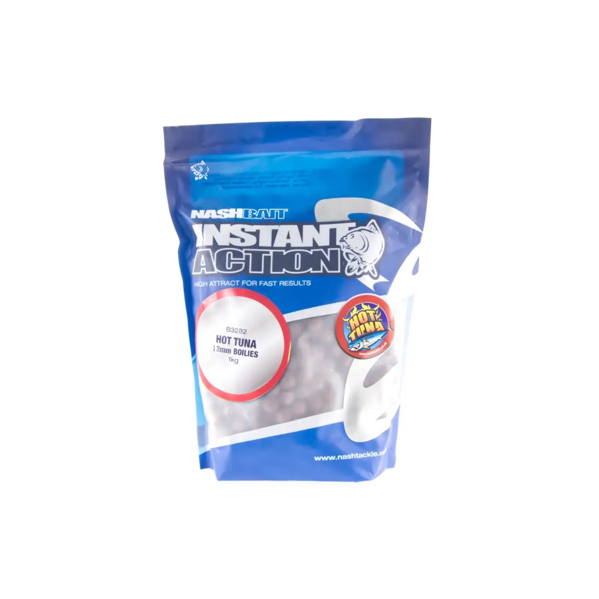 NEW Nash Instant Action Boilies Hot Tuna 1 kgmărimea 12 mm / 1kg - MPN: B3282 - EAN: 5055108832829