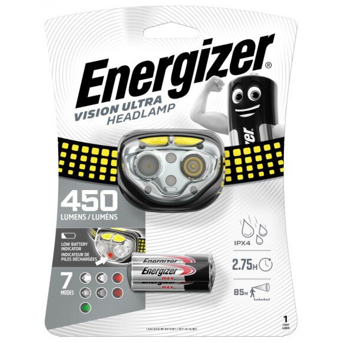 ENERGIZER Vision Ultra Headlamp 450 Lumens - MPN: LP39571 - EAN: 7638900424478