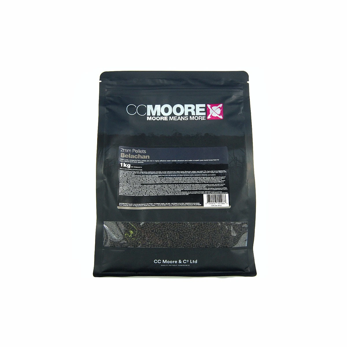 CcMoore Pellets - Belachanemballage 2 mm / 1 kg - MPN: 90753 - EAN: 634158551086