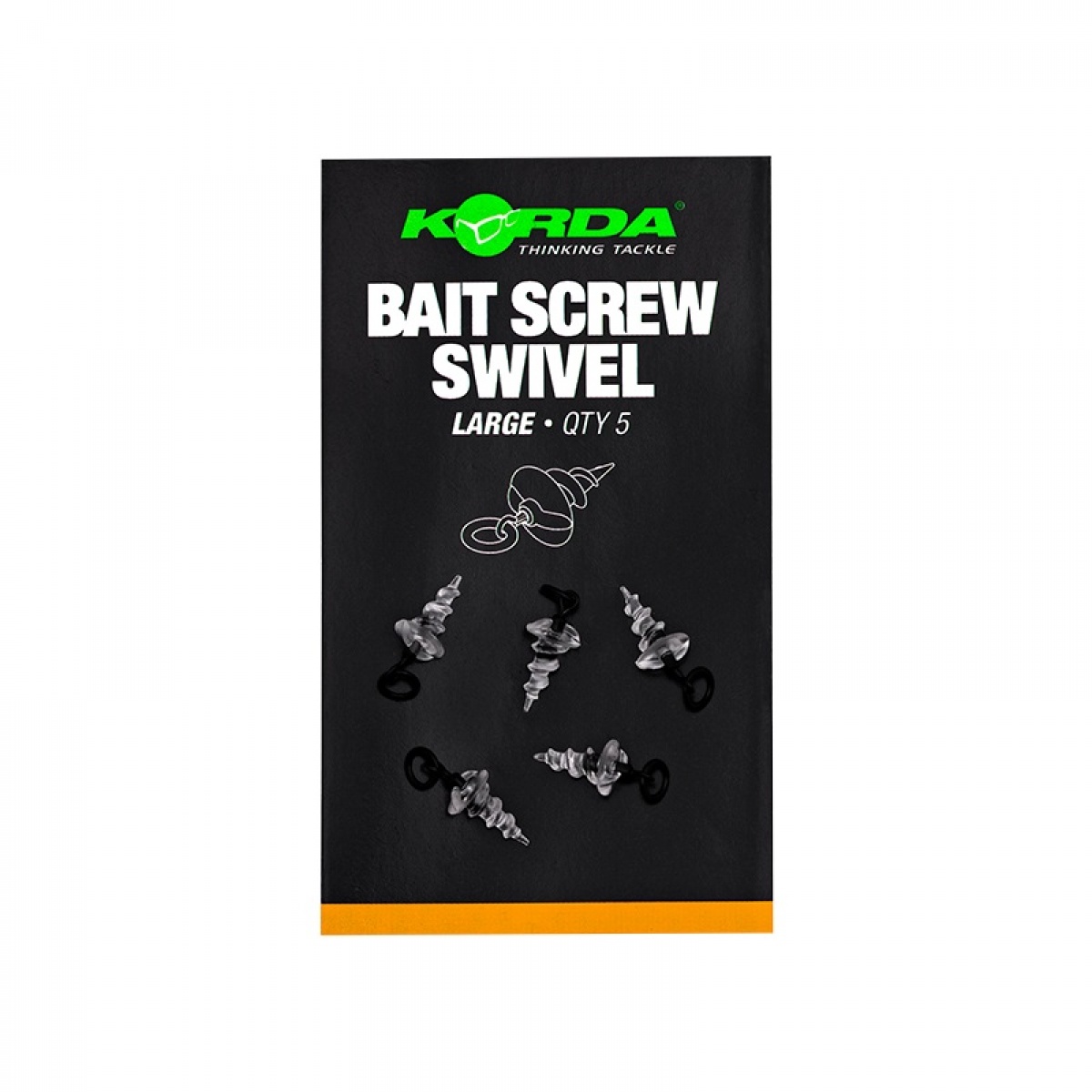 Korda Micro Ring Swivel Bait Screwrozmiar Large - MPN: KMW009 - EAN: 5060660637997