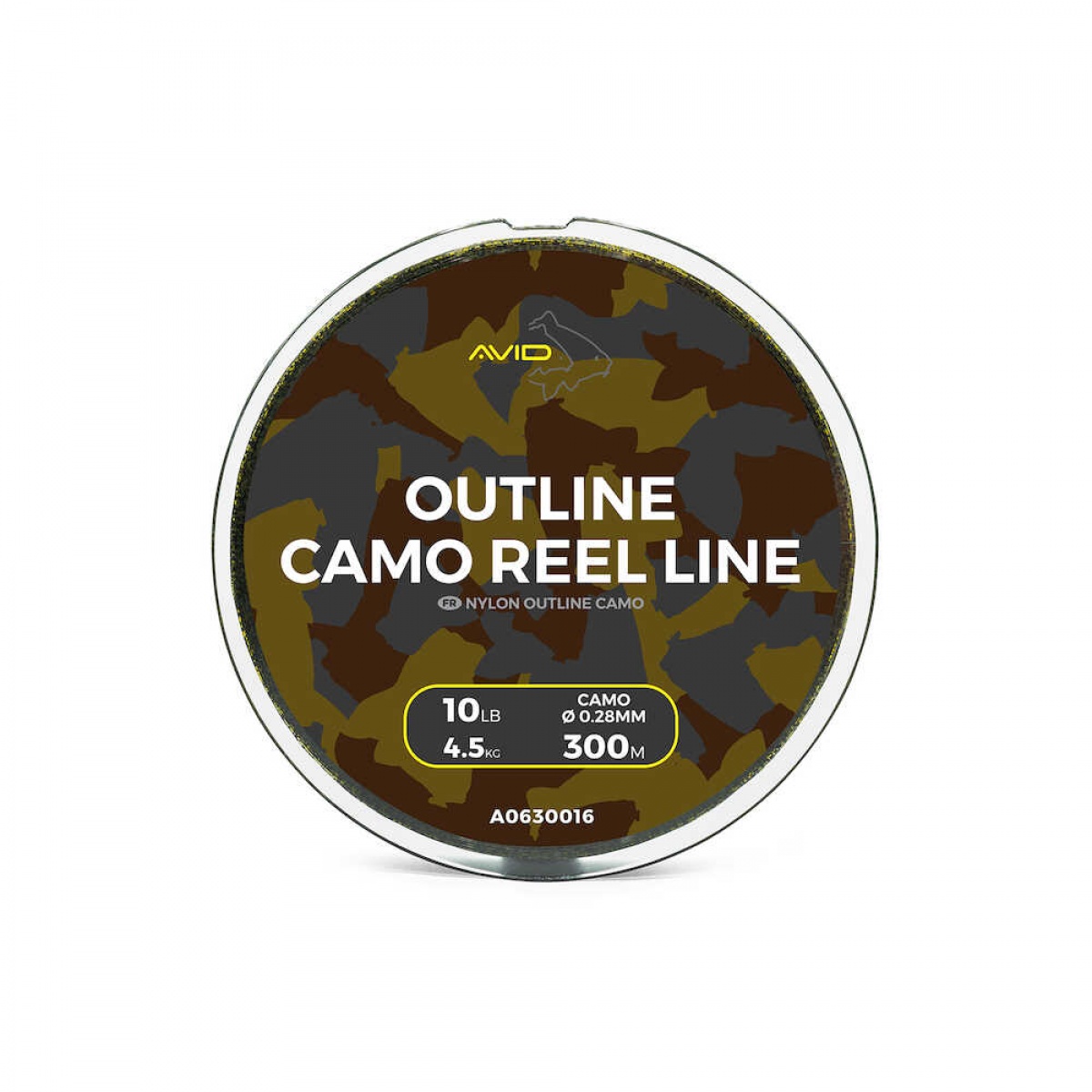 Avid Carp Outline Camo Reel Line 300m / 10lb (4.5kg) / 0.28mm - MPN: A0630016 - EAN: 5056317720198