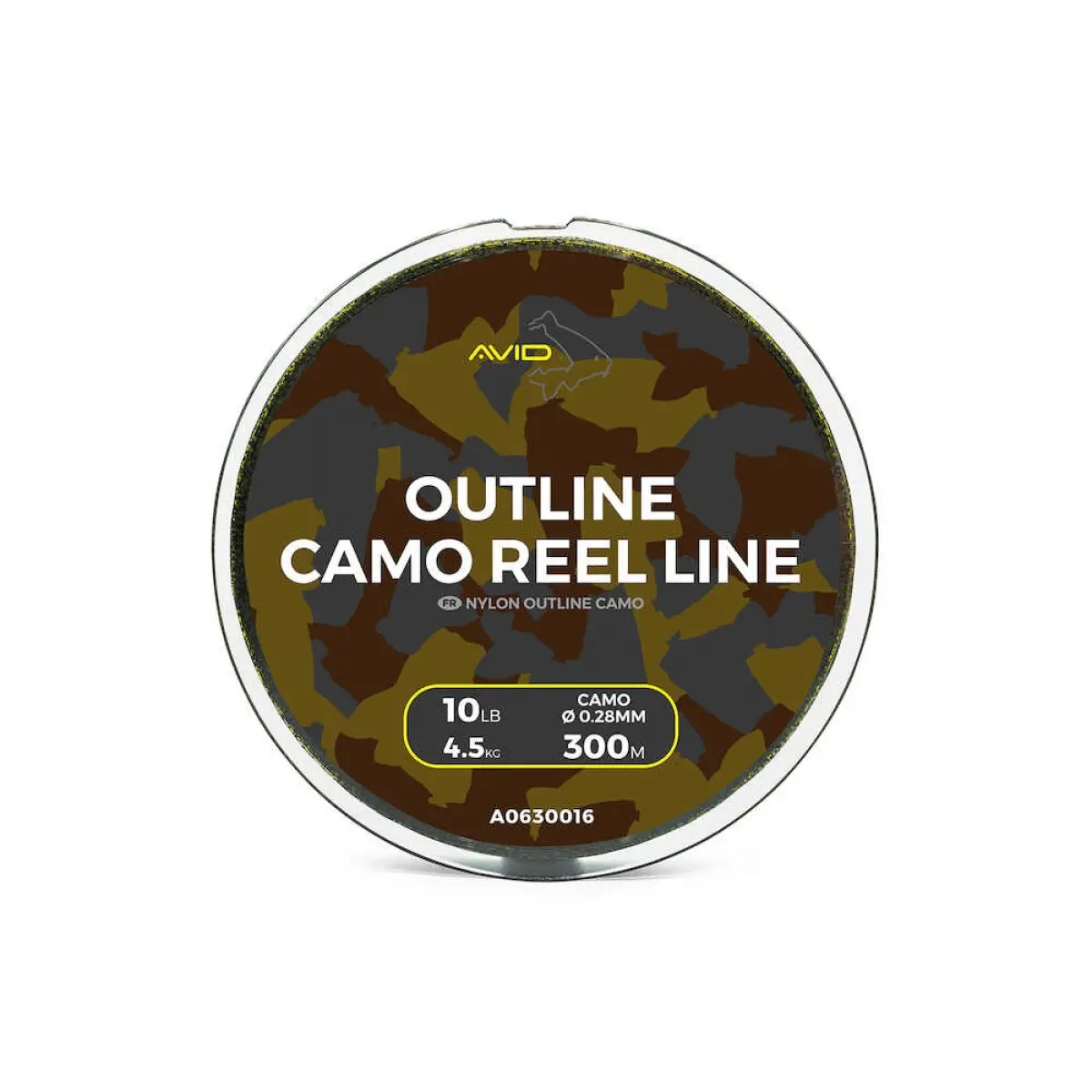 Avid Carp Outline Camo Reel Line 300m / 10lb (4.5kg) / 0.28mm - MPN: A0630016 - EAN: 5056317720198