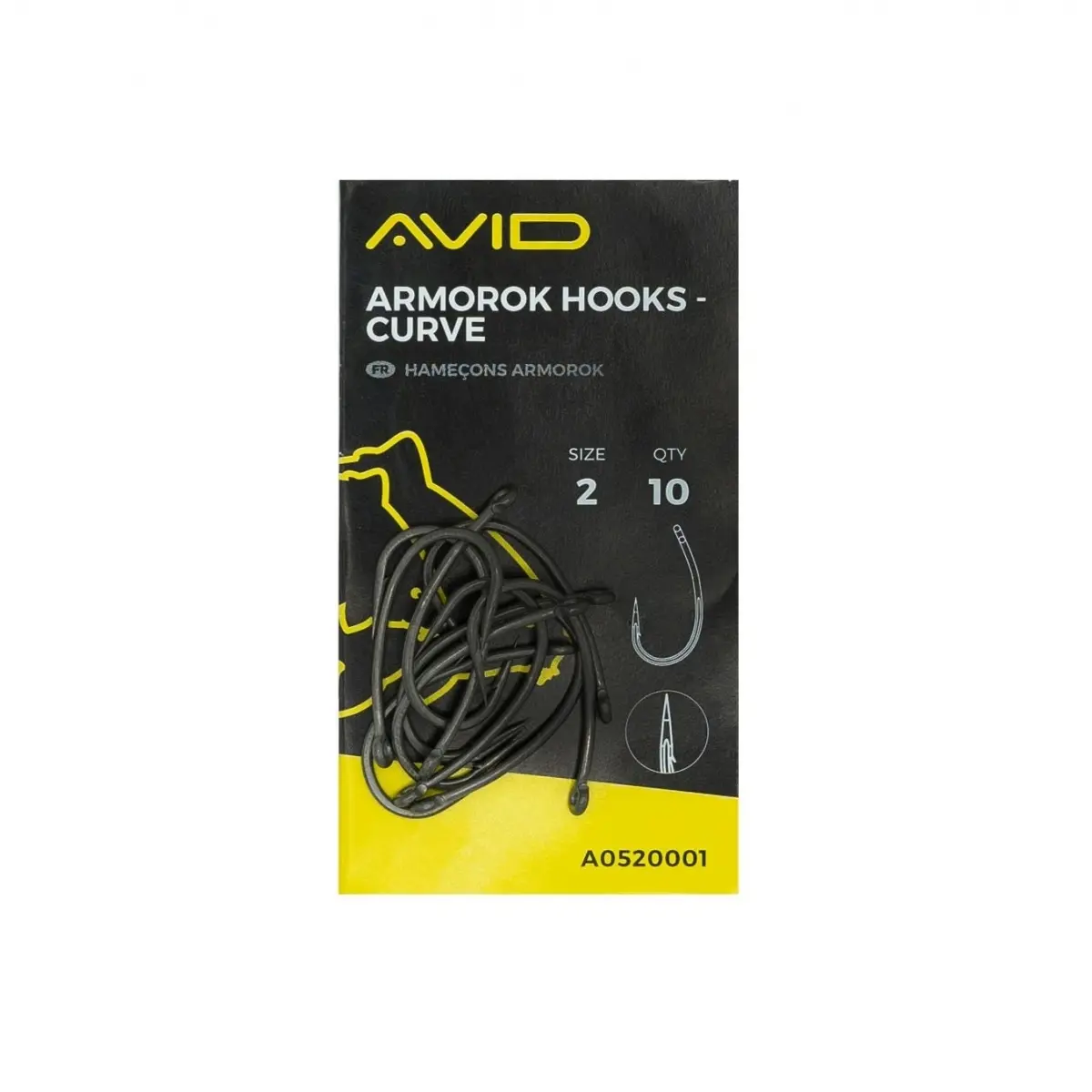 Avid Carp Armorok Curve Barbed Hooks  6velikost 6 - MPN: A0520003 - EAN: 5055977494111