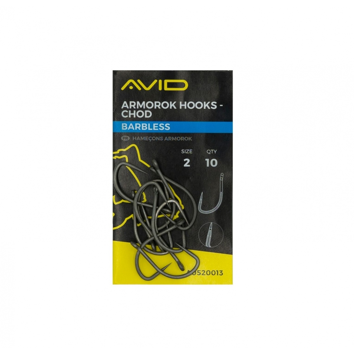 Avid Carp Armorok Chod Barbless Hooks rozmiar 2 - MPN: A0520013 - EAN: 5055977494210