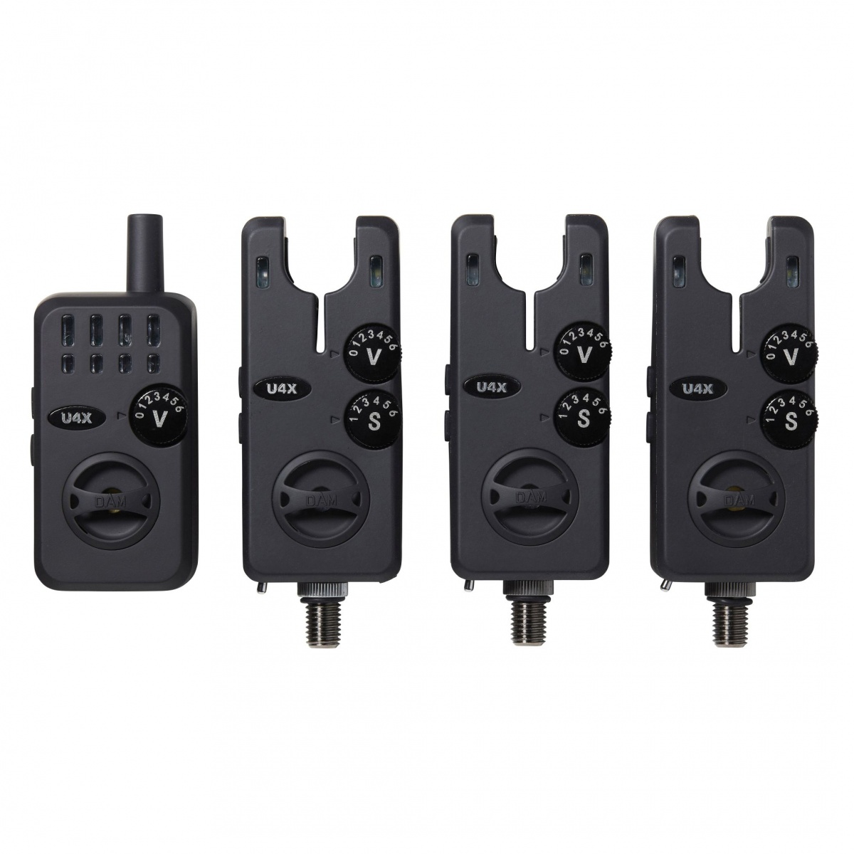 DAM U4X Bite Alarm Set 3+1 (Green/Red/Yellow)) - MPN: SVS60023 - EAN: 5706301600233