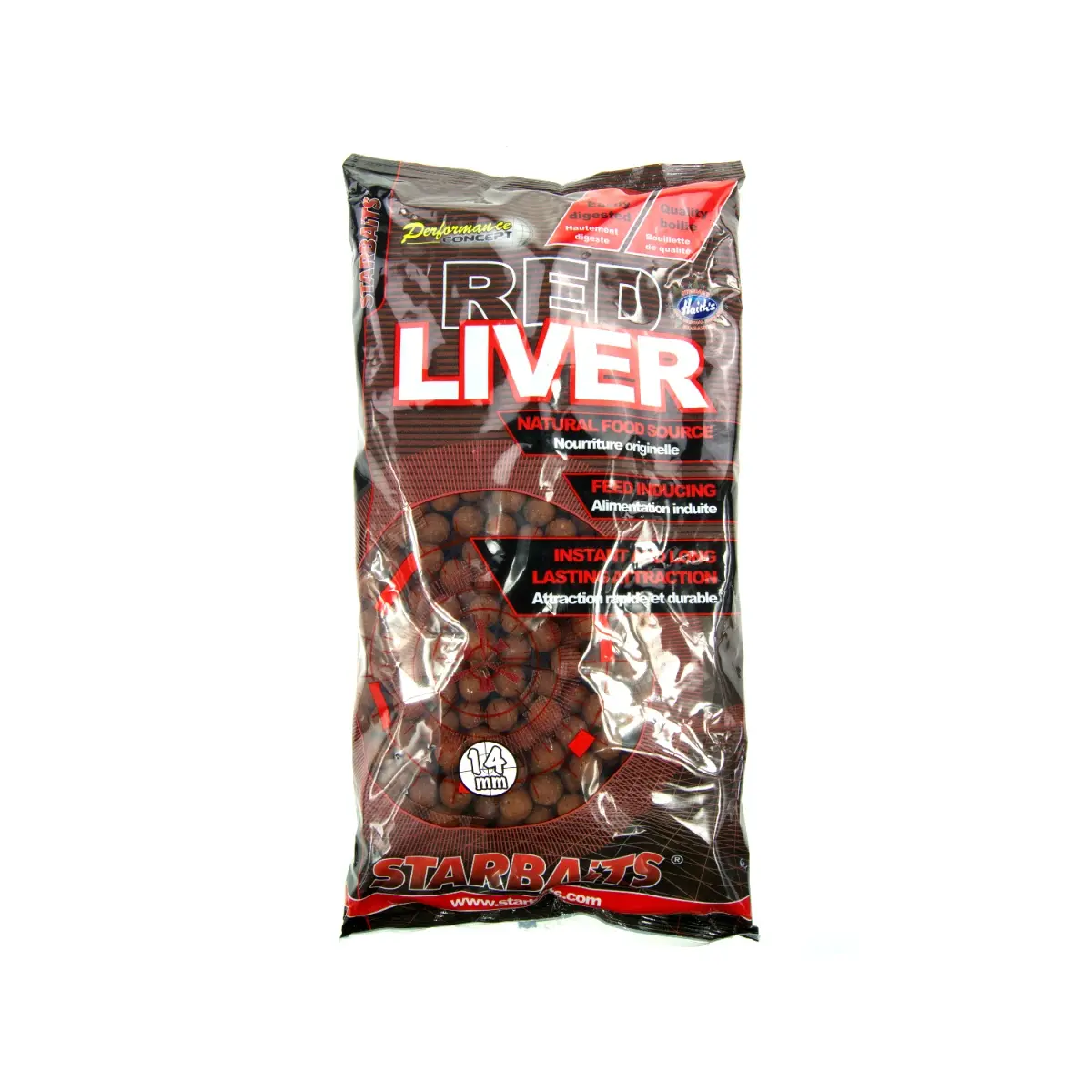 Starbaits Performance Boilies - Red Liverrozmiar 14mm / 2kg - MPN: 63618 - EAN: 3297830636180