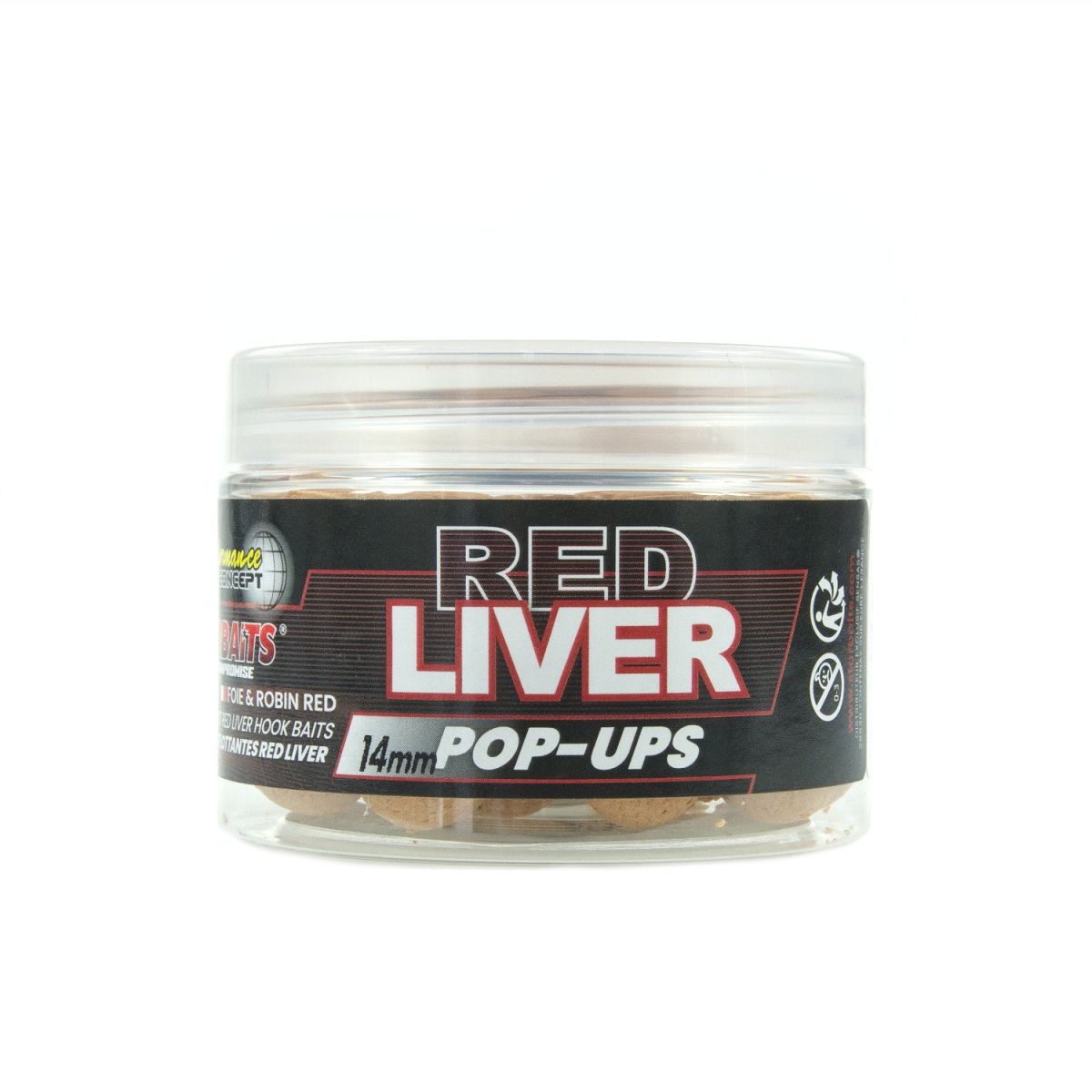 Starbaits Performance Pop Ups - Red Liver rozmiar 14mm/50g - MPN: 82378 - EAN: 3297830823788