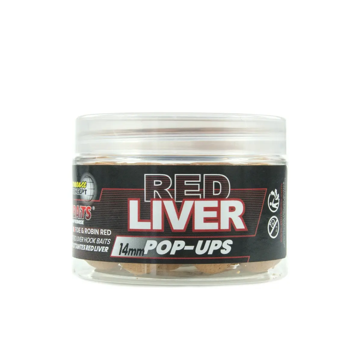 Starbaits Performance Pop Ups - Red Liver mărimea 14mm/50g - MPN: 82378 - EAN: 3297830823788