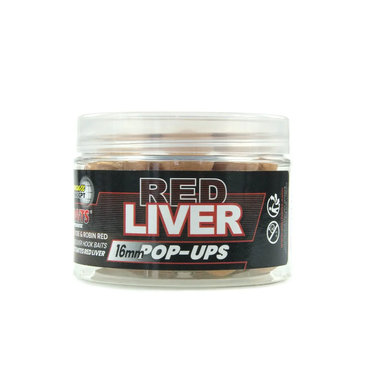 Starbaits Performance Pop Ups - Red Liver mărimea 16mm/50g - MPN: 82379 - EAN: 3297830823795