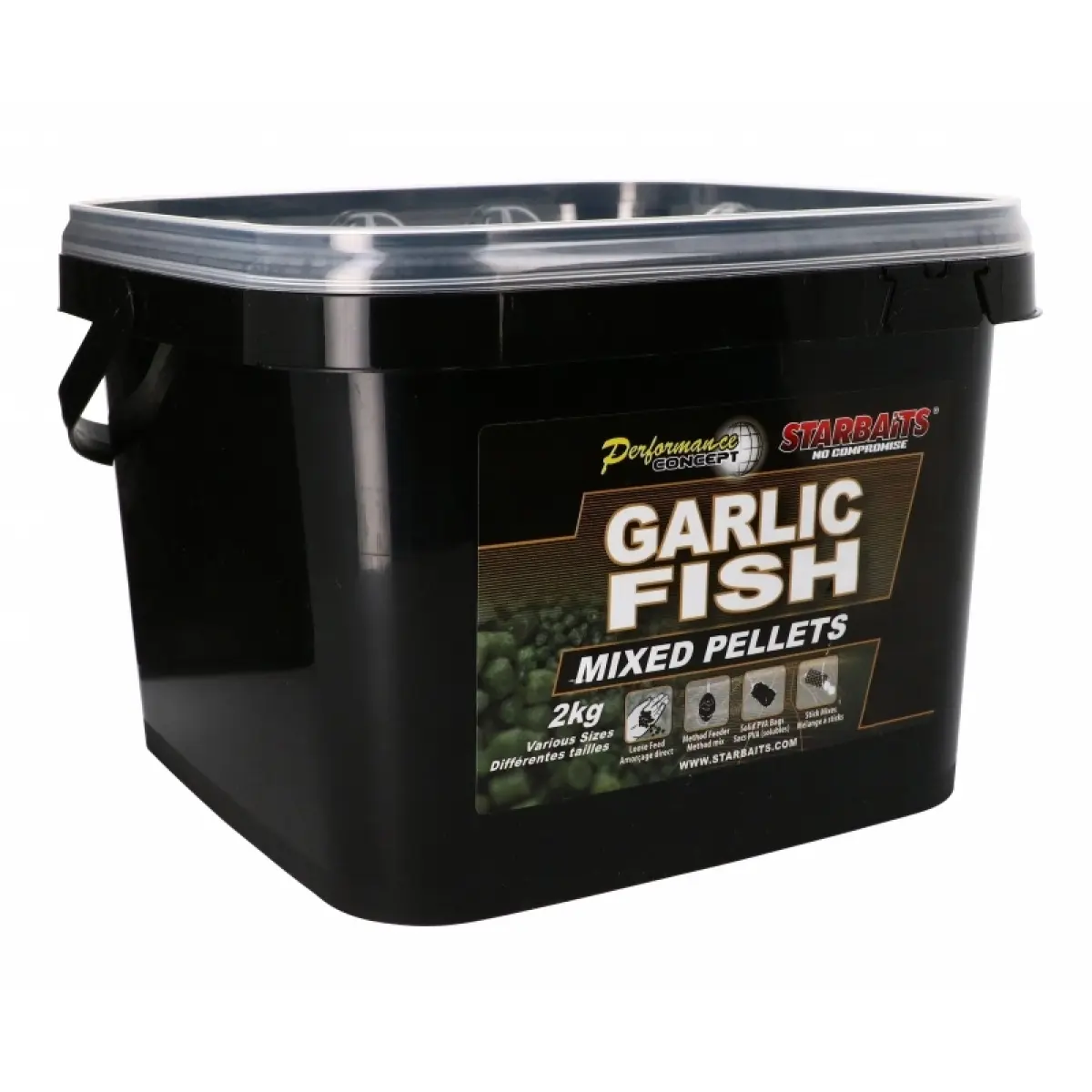 Starbaits Performance Pellets  - Garlic Fish opakowanie 2kg - MPN: 34043 - EAN: 3297830340438
