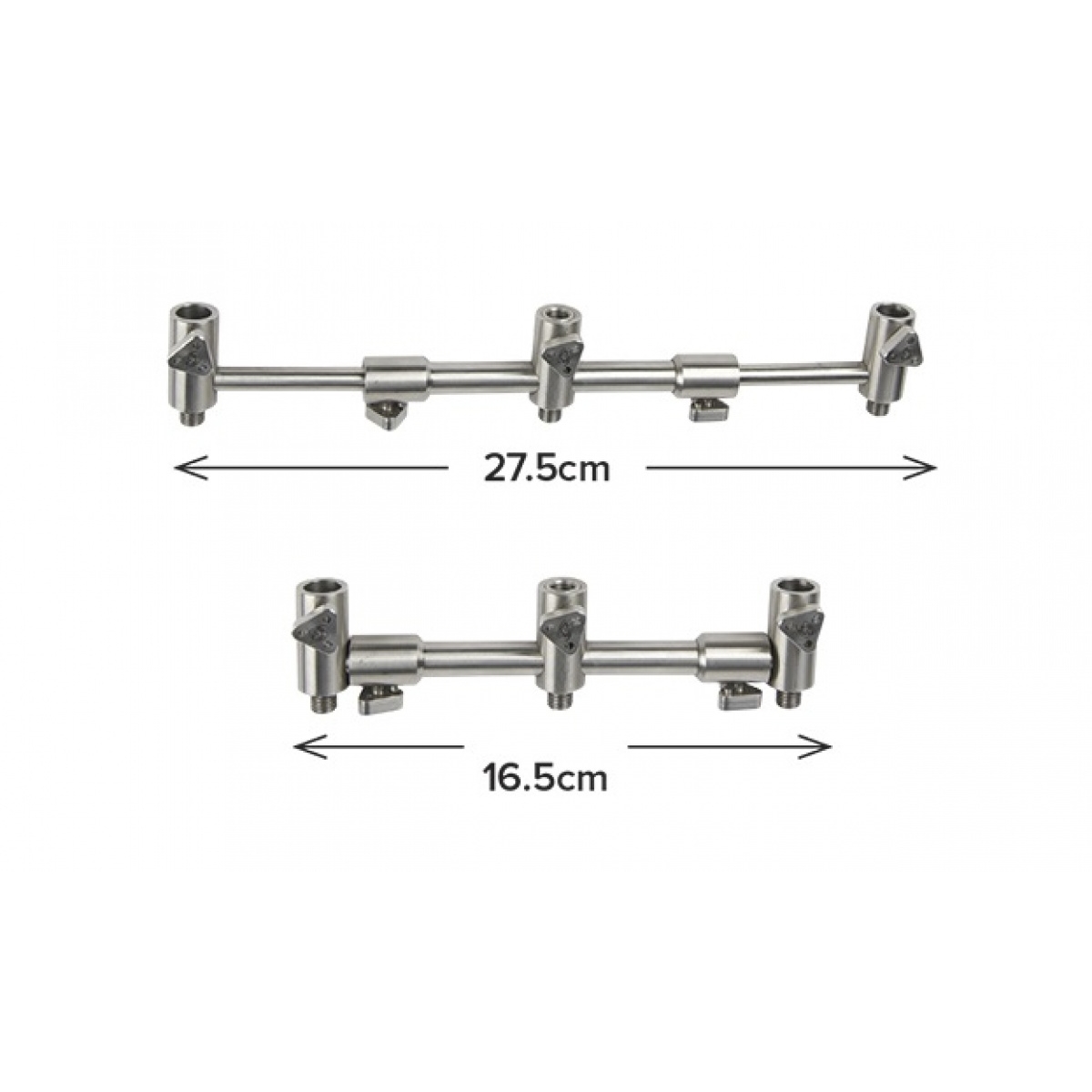 Carp Spirit INOX 300 Adjustable 3 Rod Buzz Bar wersja na 2/3 wędki (16.5-27.5cm) - MPN: ACS370051 - EAN: 3422993046969
