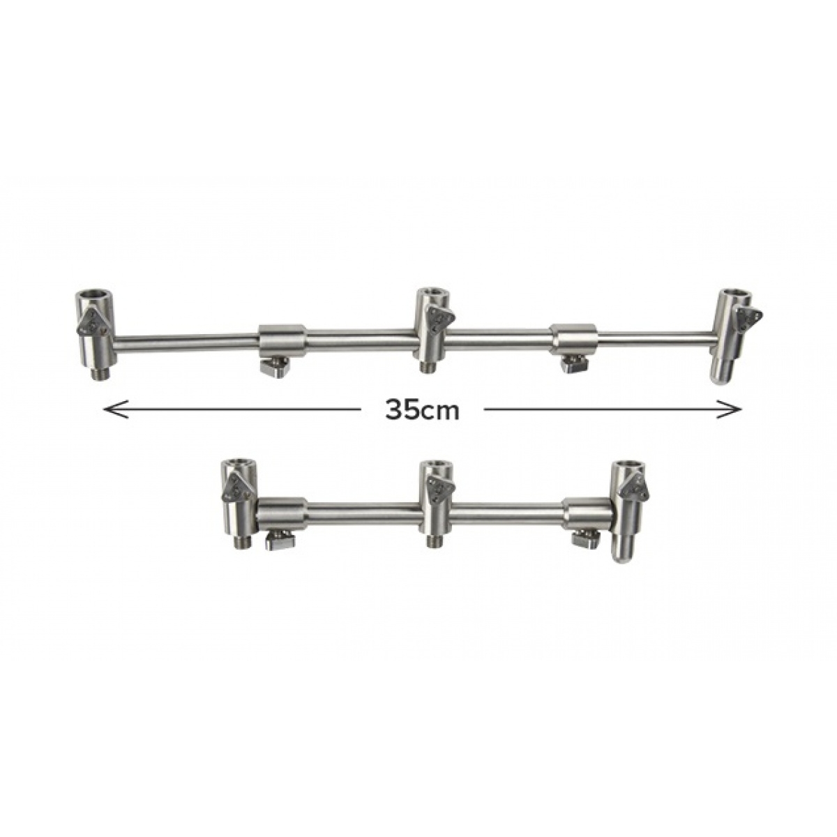 Carp Spirit INOX 300 Adjustable 3 Rod Buzz Bar wersja na 2/3 wędki (20.2-35cm) - MPN: ACS370034 - EAN: 3422993044057