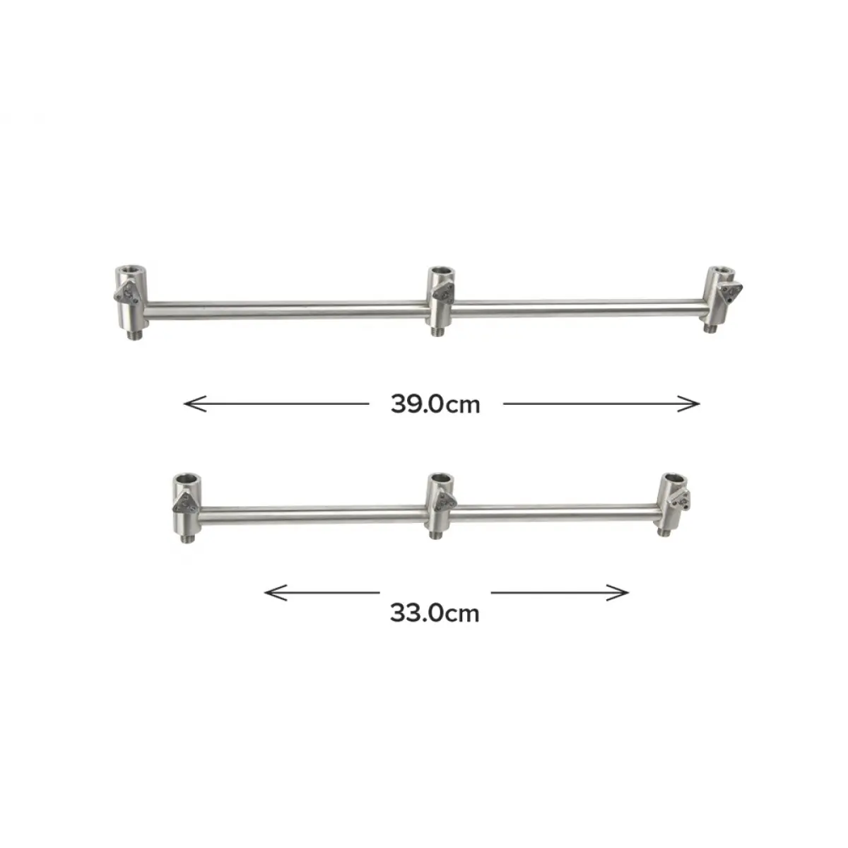 Carp Spirit INOX 300 Fixed 3 Rod Buzz Bar  für 3 Angelruten (33cm)Ausführung für 3 Angelruten (33cm) - MPN: ACS370053 - EAN: 3422993046983