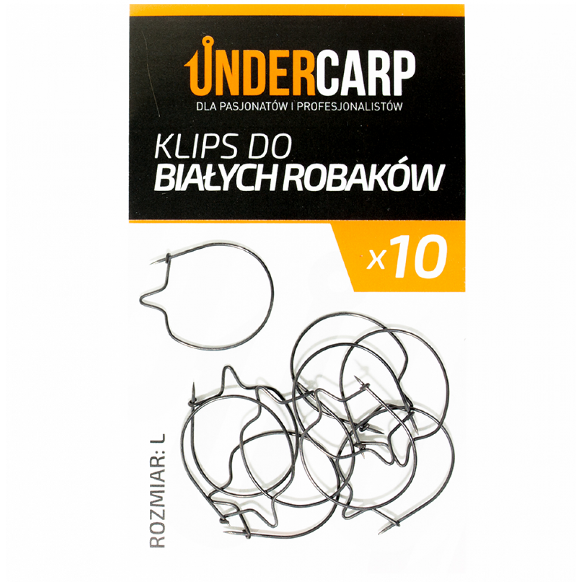 UnderCarp - Klips do białych robakówrozmiar L - MPN: UC154 - EAN: 5902721601847