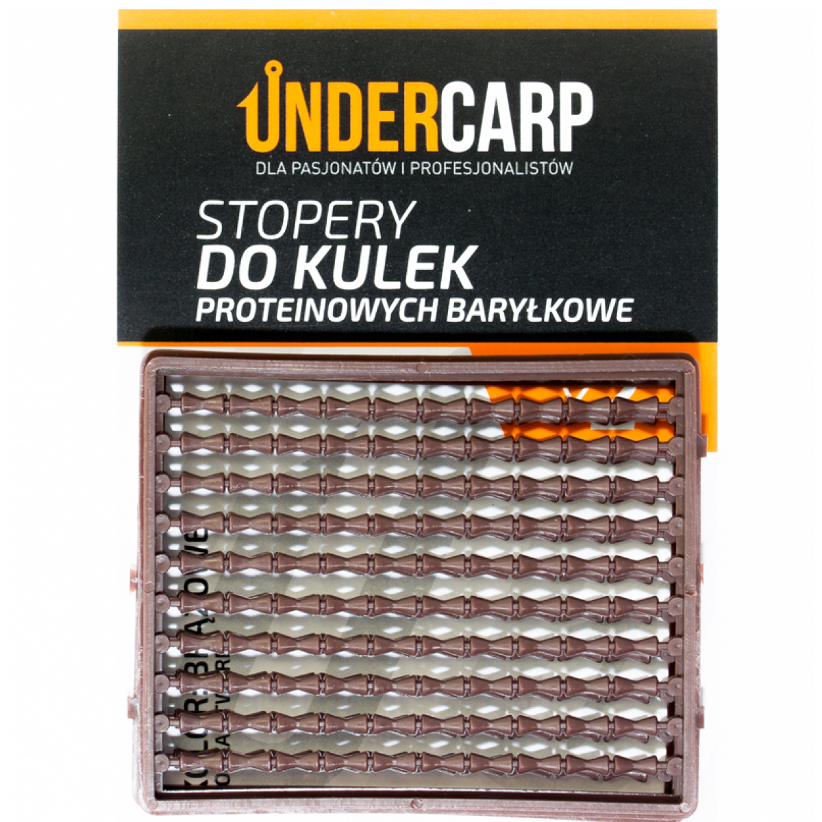UnderCarp - Stopery do kulek proteinowych baryłkowe twardekolor brązowy - MPN: UC184 - EAN: 5902721601816