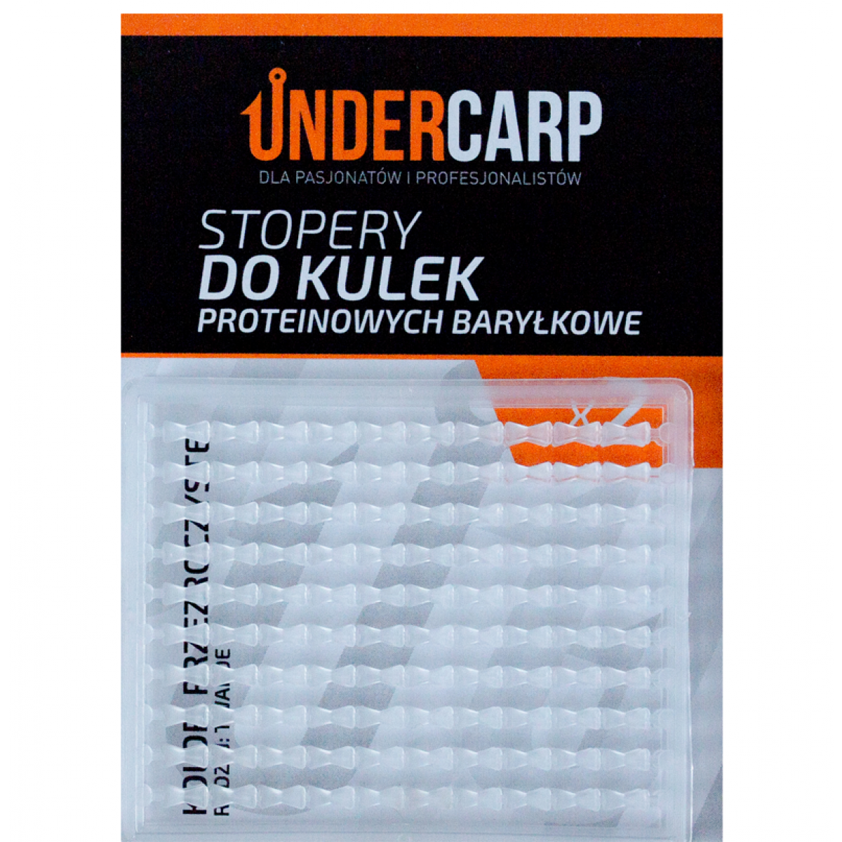 UnderCarp - Stopery do kulek proteinowych baryłkowe twardekolor przeźroczysty - MPN: UC183 - EAN: 5902721601809