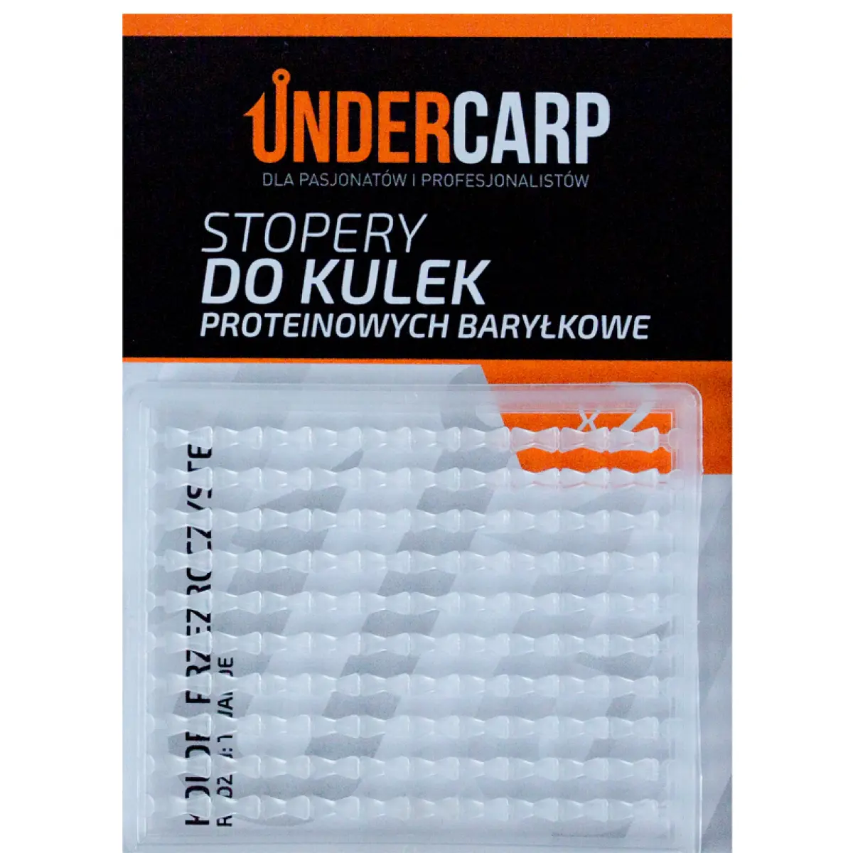 UnderCarp - Stopery do kulek proteinowych baryłkowe twardekolor przeźroczysty - MPN: UC183 - EAN: 5902721601809