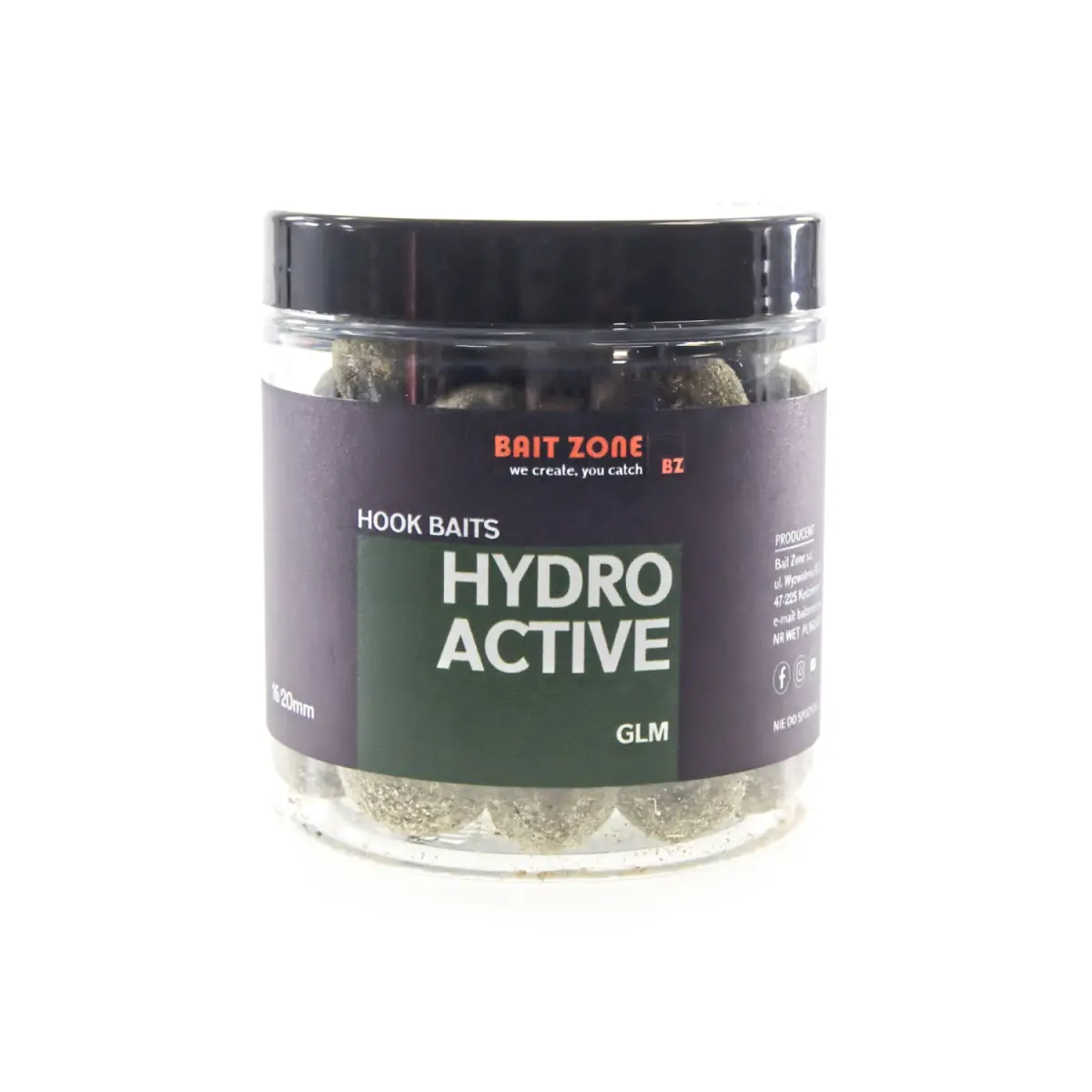 Bait Zone HYDRO-ACTIVE Hookbaits GLMvelikost mix 16/20mm - MPN: BZHAG - EAN: 200000060251