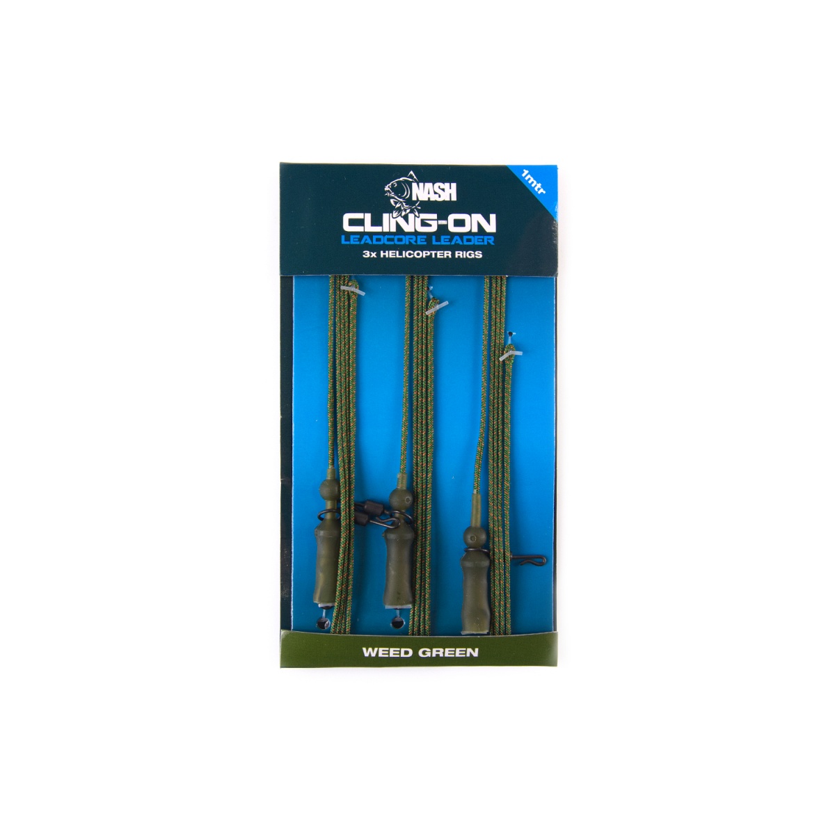 Nash Cling-On Leadcore Helicopter Leaderskolor Weed (roślinność) - MPN: T8166 - EAN: 5055108981664
