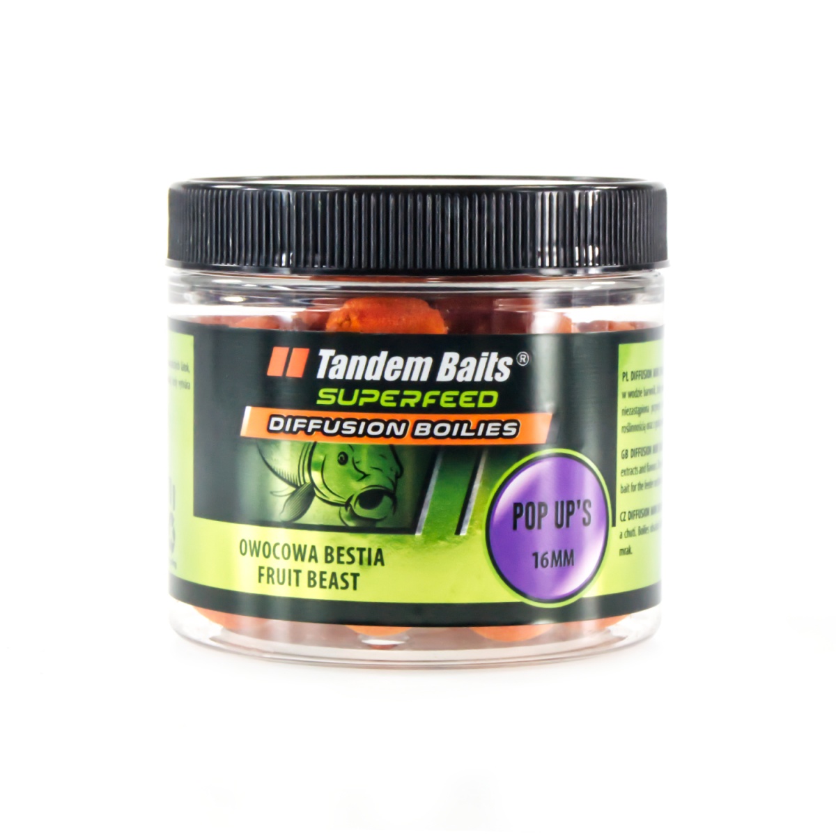 TandemBaits SuperFeed Diffusion Pop-Up - Owocowa Bestiarozmiar 16 mm / 70g - MPN: 25227 - EAN: 5907666691045