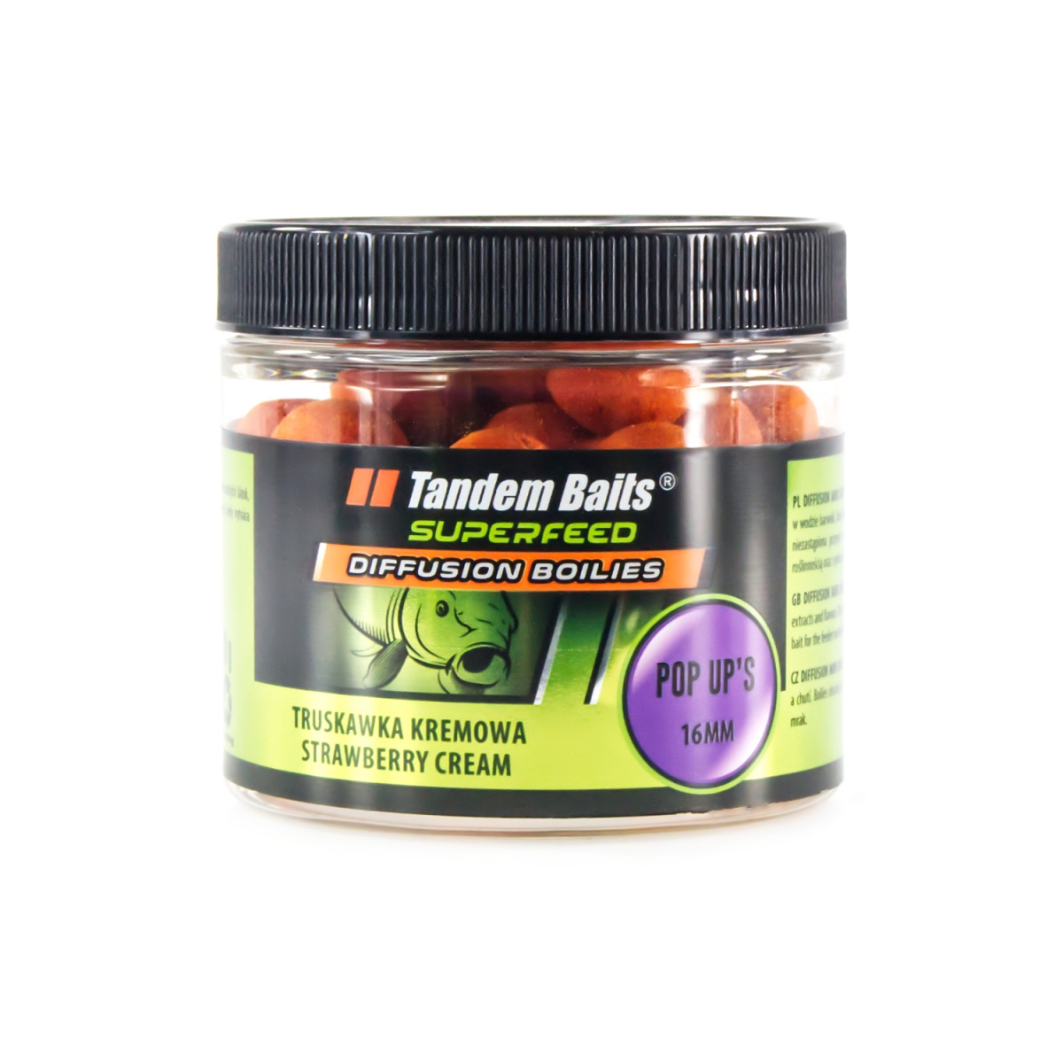 TandemBaits SuperFeed Diffusion Pop-Up - Truskawka Kremowarozmiar 16 mm / 70g - MPN: 25231 - EAN: 5907666691083