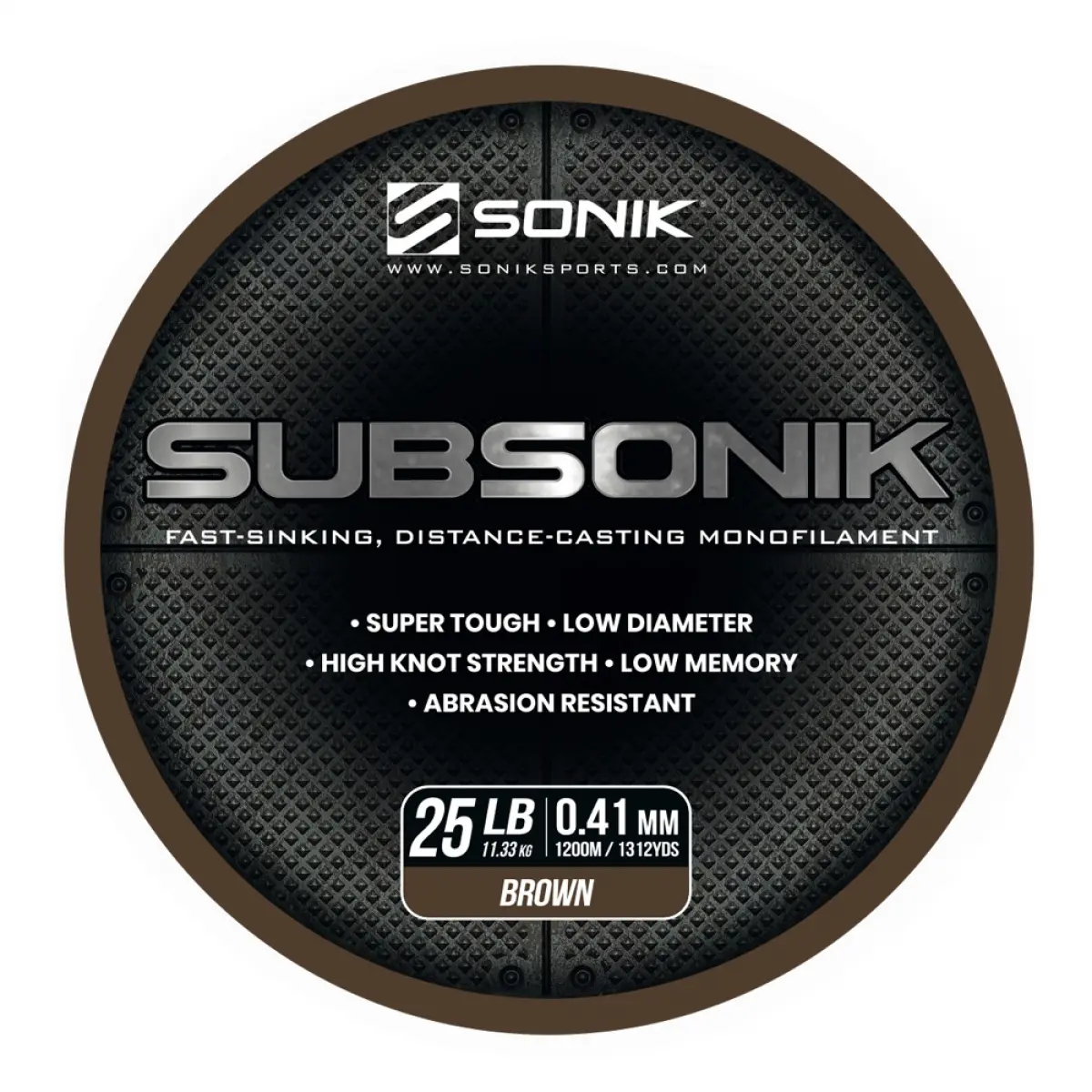 Sonik Subsonik Mono Line Browntipo 0,41 mm / 1200 m - MPN: RC0015 - EAN: 5055279521447