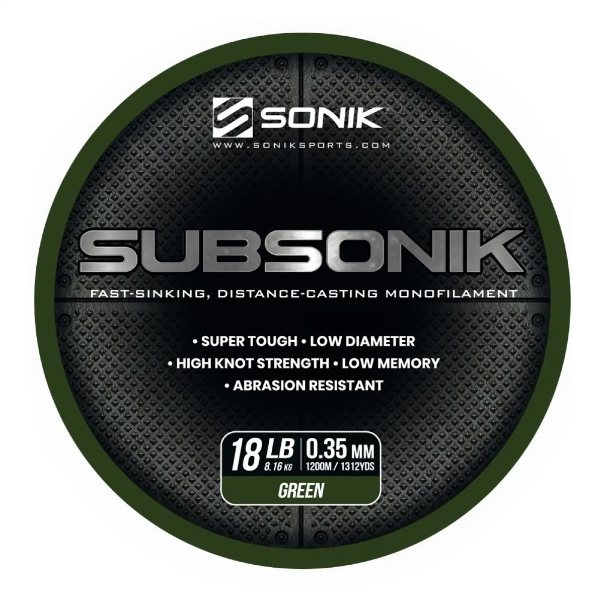 Sonik Subsonik Mono Line Green tipo 0.35mm/1200m - MPN: RC0003 - EAN: 5055279521324