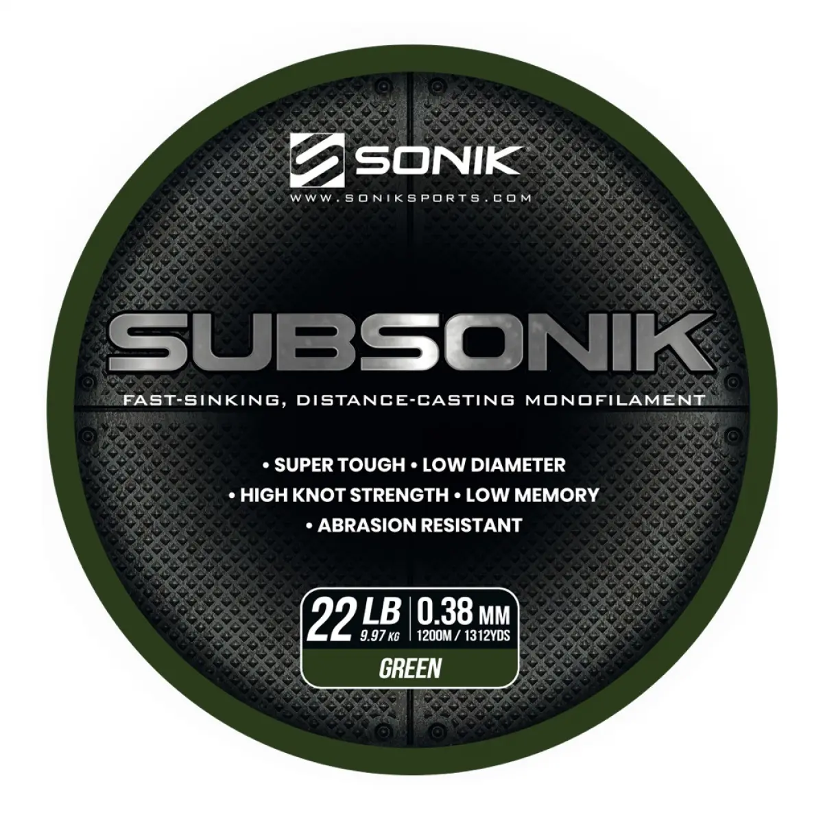 Sonik Subsonik Mono Line Green tipo 0.38mm/1200m - MPN: RC0004 - EAN: 5055279521331