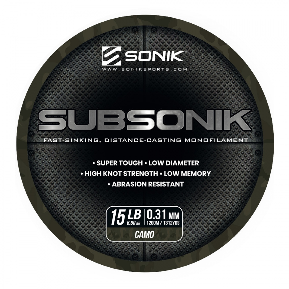 Sonik Subsonik Mono Line Camorodzaj 0.31mm/1200m - MPN: RC0022 - EAN: 5055279521515