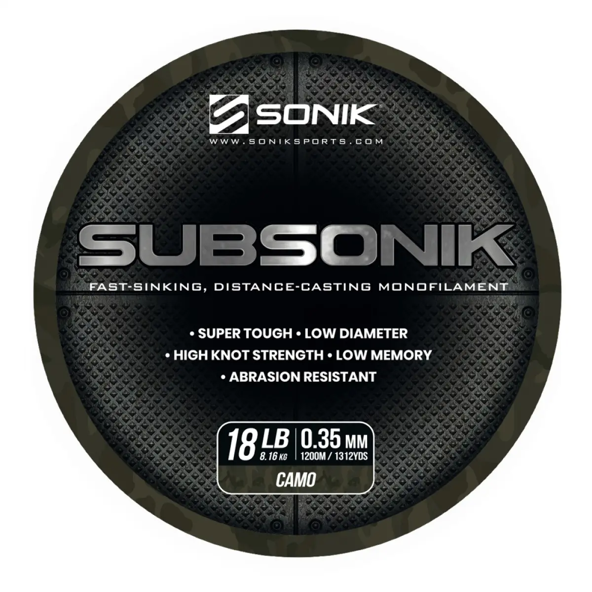 Sonik Subsonik Mono Line Camotip 0.35mm/1200m - MPN: RC0023 - EAN: 5055279521522