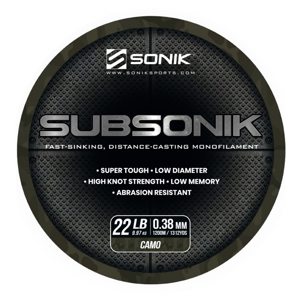 Sonik Subsonik Mono Line Camorodzaj 0.38mm/1200m - MPN: RC0024 - EAN: 5055279521539