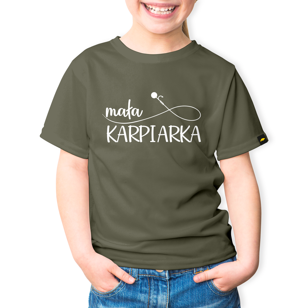 Rockworld Mała Karpiarka - Koszulka Dziecięca Khakirozmiar 106/116 - EAN: 200000061333