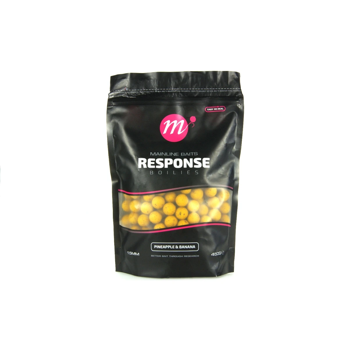 Mainline Response Range Boilies - Pineapple & Bananaemballage 15 mm - 450 g - MPN: M01023 - EAN: 5060509810956