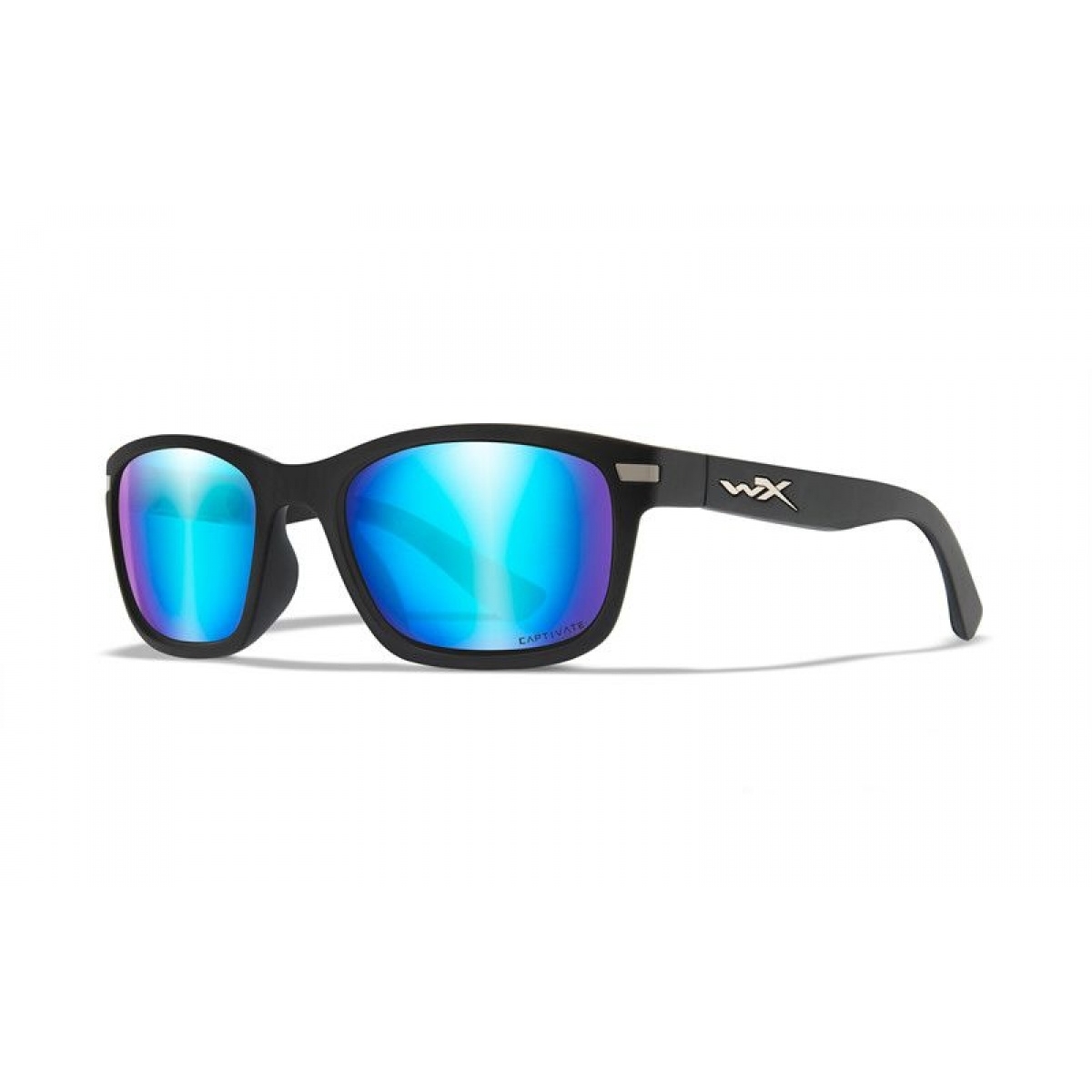 WileyX HELIX Captivate Polarized Blue Mirror Smoke Grey Matte Black Framekolor Captivate Polarized Blue Mirror Smoke Grey - MPN: AC6HLX09 - EAN: 712316005906
