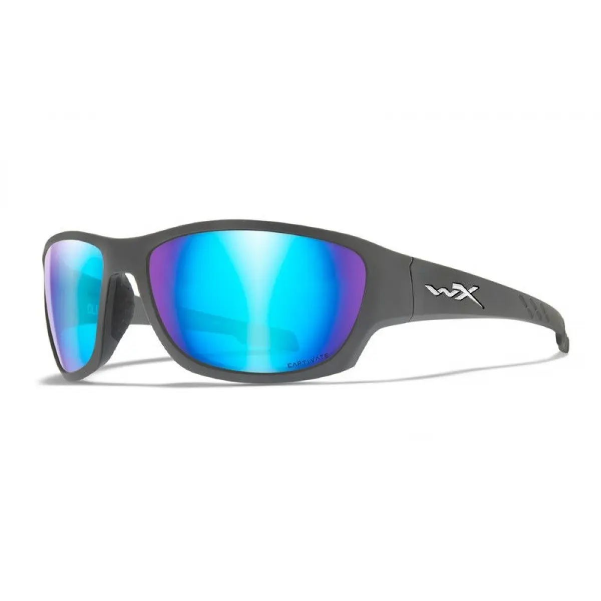 WileyX CLIMB Captivate Polarized Blue Mirror Smoke Grey Matte Grey Frameculoare Captivate Polarized Blue Mirror Smoke Grey - MPN: ACCLM09 - EAN: 712316006071