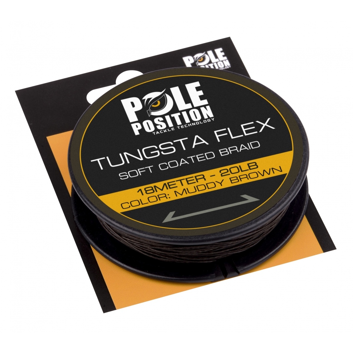 Strategy Pole Position Tungstaflex Soft Coated Braidmodel 20lb / Muddy Brown (brąz) - MPN: 5800-812 - EAN: 8716851404851