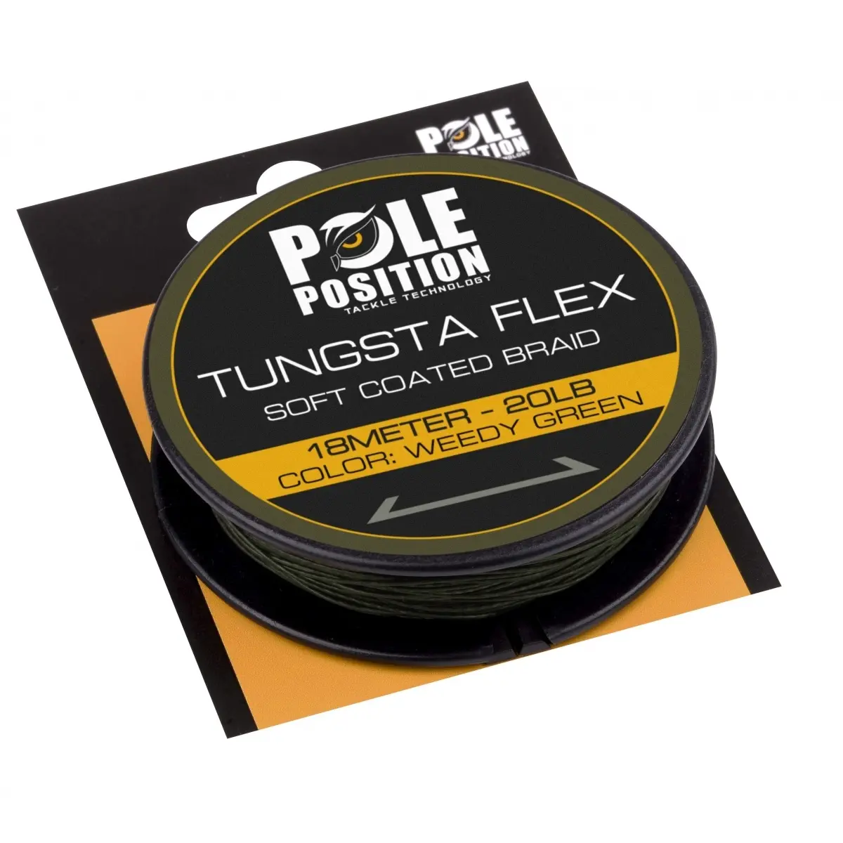 Strategy Pole Position Tungstaflex Soft Coated Braidмодель 20lb / Зелений під водорості - MPN: 5800-814 - EAN: 8716851404875