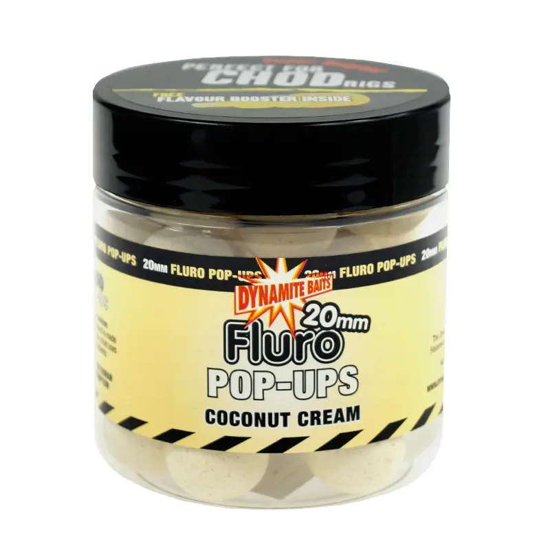DynamiteBaits Coconut Cream Fluro Pop-Ups mărimea 20 mm - MPN: ADY040577 - EAN: 5031745201037