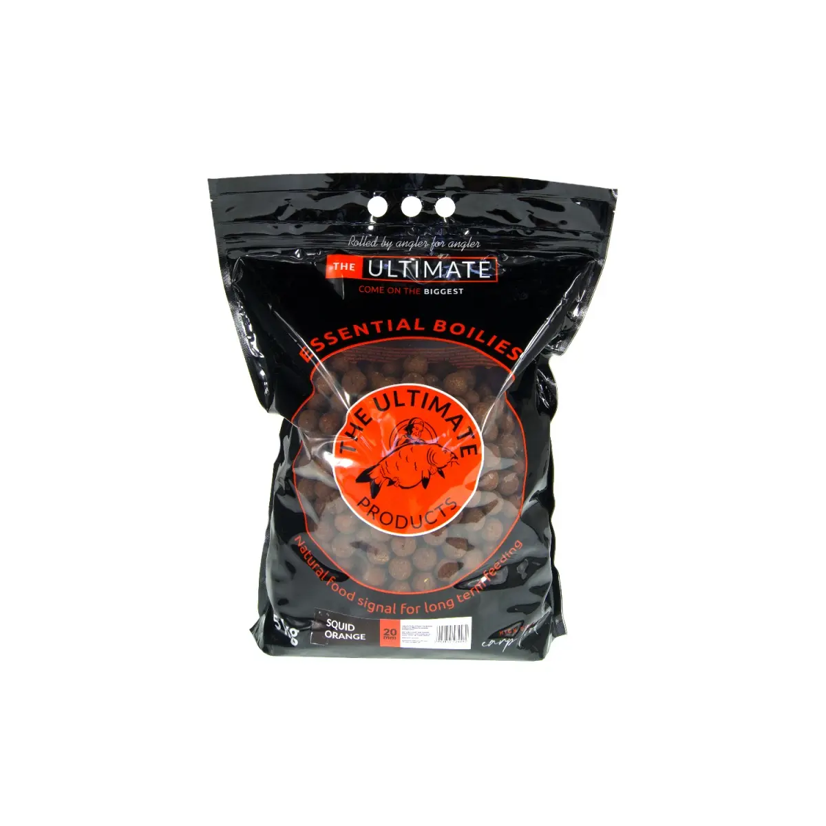 UltimateProducts Essential Boilies - Squid Orangemărimea 20mm / 5kg - EAN: 5903855434462