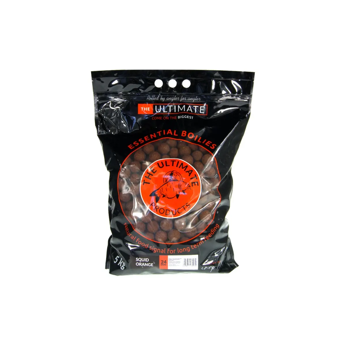 UltimateProducts Essential Boilies - Squid Orangemărimea 24mm / 5kg - EAN: 5903855434479