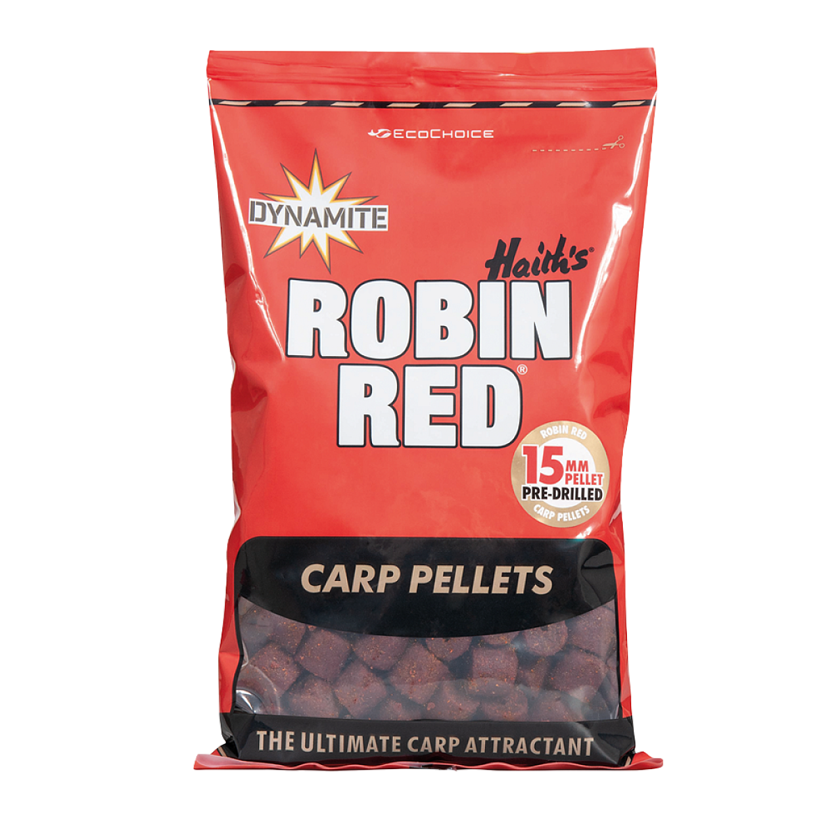 Dynamite Baits Carp Pellets - Robin Redrozmiar 15 mm (z otworem) - MPN: DY084 - EAN: 5031745202966