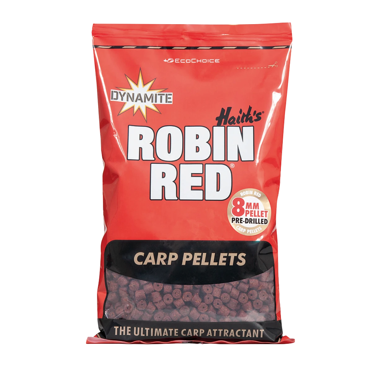 Dynamite Baits Carp Pellets - Robin Redsize 8 mm (with hole) - MPN: DY082 - EAN: 5031745202928
