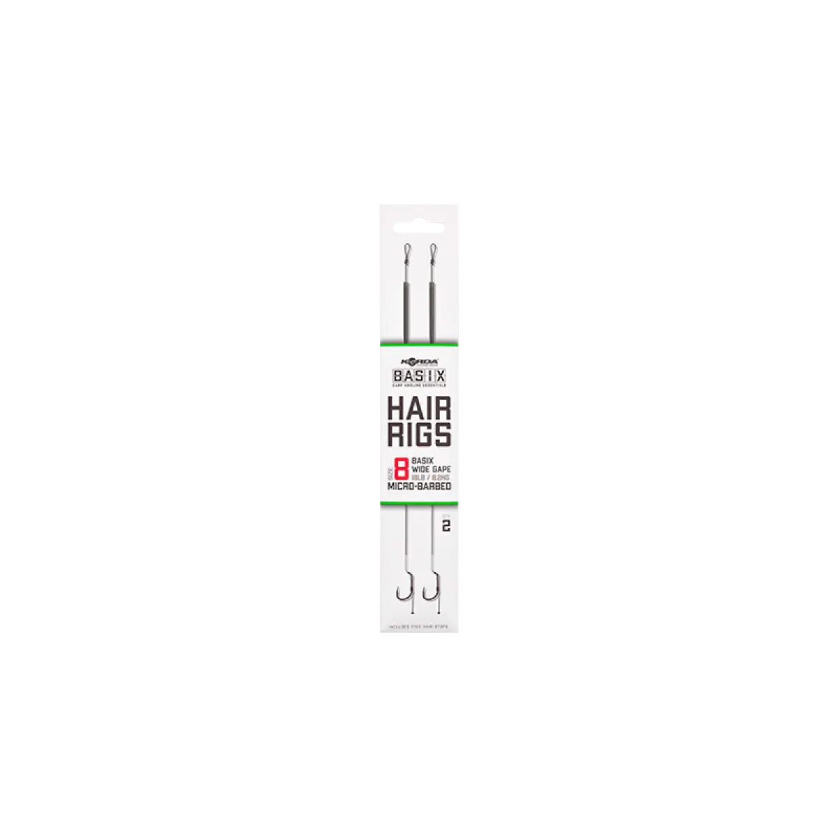 Korda Basix Hair Rig Wide Gapemărimea 8 - MPN: KBX016 - EAN: 5060660633784