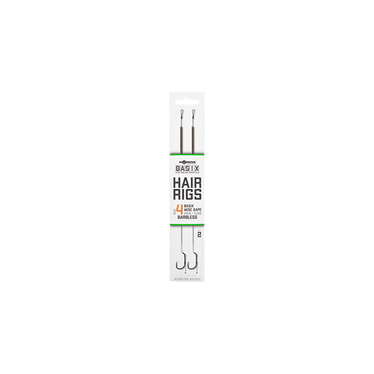 Korda Basix Hair Rig Wide Gape Barblessrozmiar 4 - MPN: KBX017 - EAN: 5060660633807