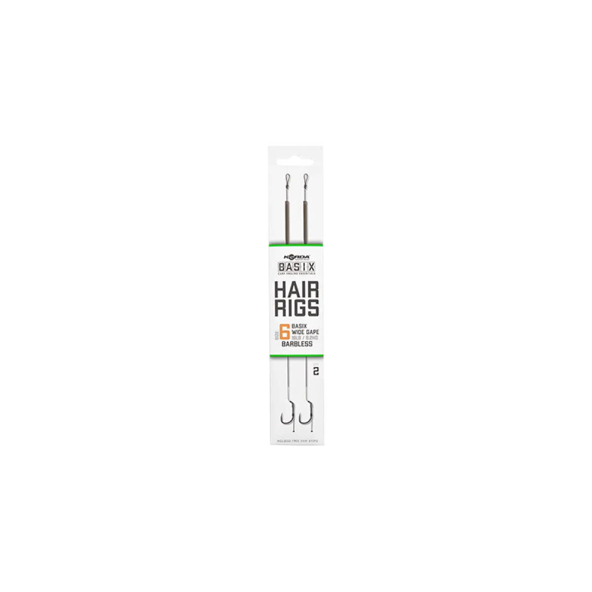 Korda Basix Hair Rig Wide Gape Barblessmărimea 6 - MPN: KBX018 - EAN: 5060660633821