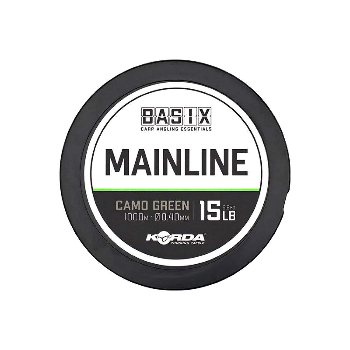 Korda Basix Mainlinetipo 0.40mm(15lb) / 1000m - MPN: KBX045 - EAN: 5060660637171