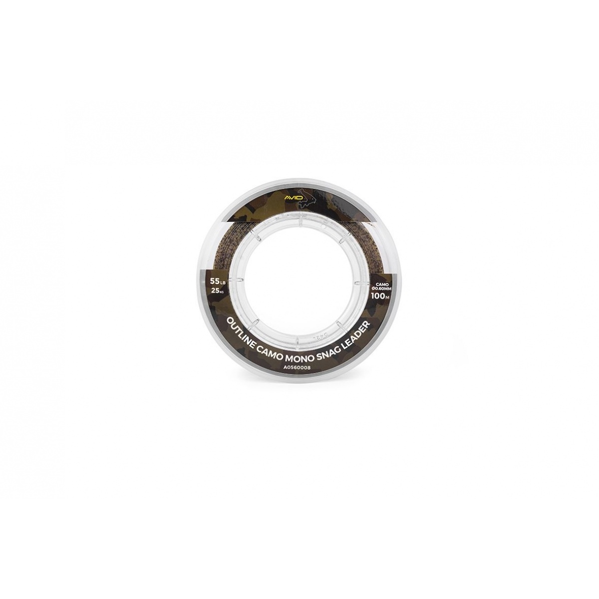 Avid Carp Outline Camo Mono Snagleaderśrednica 0.60mm (55lb/25kg) - MPN: A0560008 - EAN: 5056317703887
