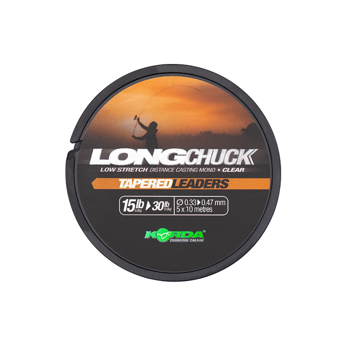 Korda LongChuck Tapered Leaderssize 15-30lb / 0.33-0.47mm - MPN: KDCM07 - EAN: 5060660638130