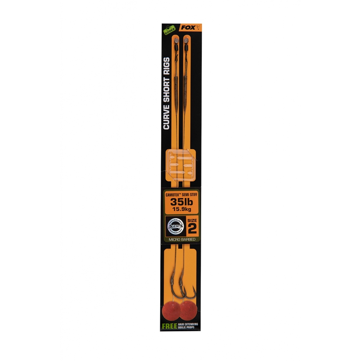 Fox Edges Curve Short Camotex Semi Stiff Ready Rigsrozmiar 2 (35lb) - MPN: CCR179 - EAN: 5056212147359